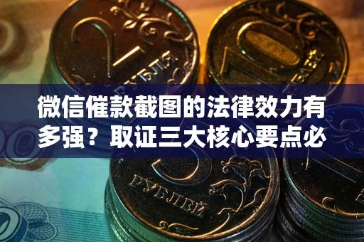 济南微信催款截图的法律效力有多强？取证三大核心要点必须知道！