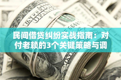 济南民间借贷纠纷实战指南：对付老赖的3个关键策略与调解盲区解析
