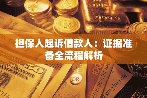 济南担保人起诉借款人：证据准备全流程解析