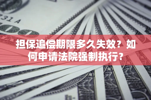 济南担保追偿期限多久失效？如何申请法院强制执行？