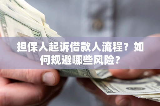 济南担保人起诉借款人流程？如何规避哪些风险？
